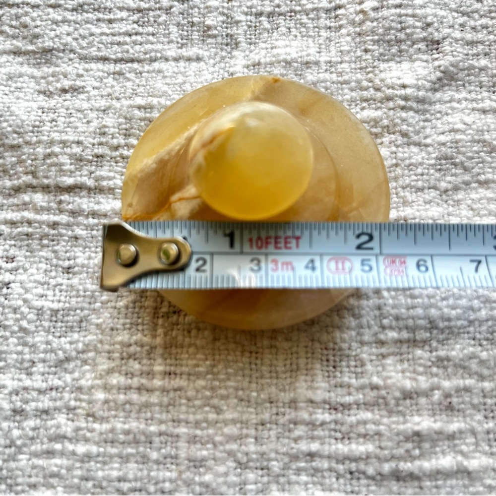 Vintage Polished Alabaster Lidded Bowl - Picture 6 of 14